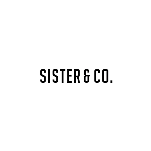 Black text on a white background that reads 'SISTER & CO.'