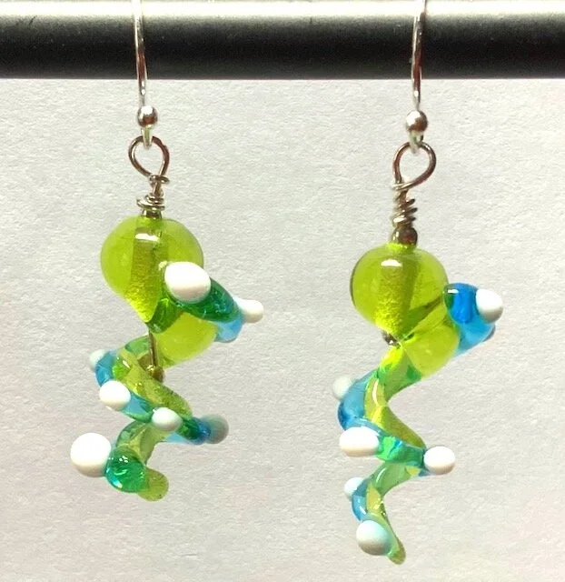 Peridot Green Icicle Earrings