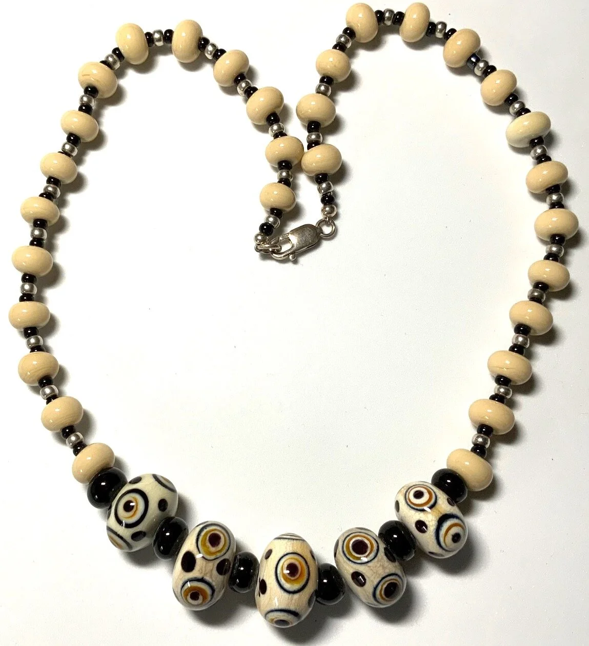 Polka Dot Glass Necklace