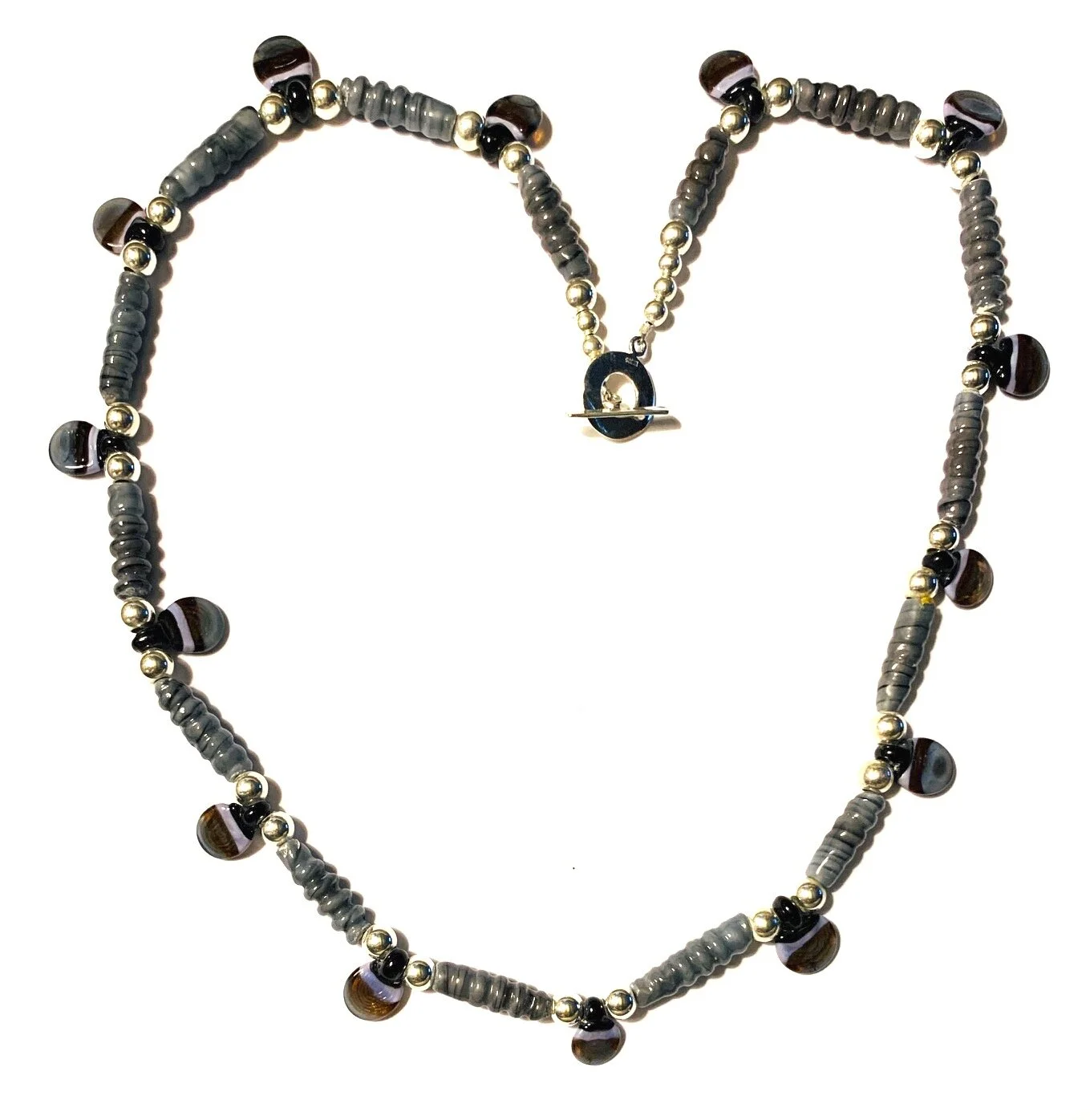 Silver and Gray Necklace