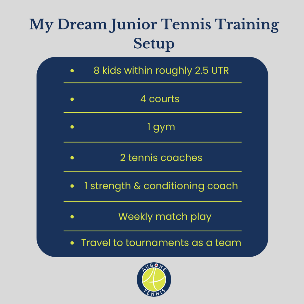 What I'd look for in my perfect junior tennis training program Aubone Tennis — Aubone Tennis