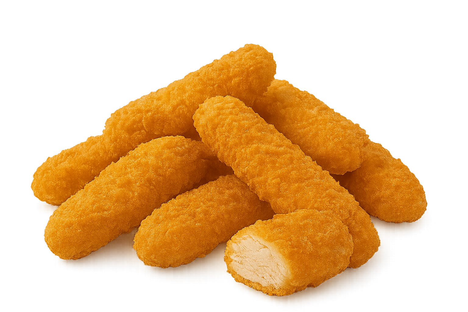 Premium Chicken Goujons showing the whole muscle structure created with Nientedt