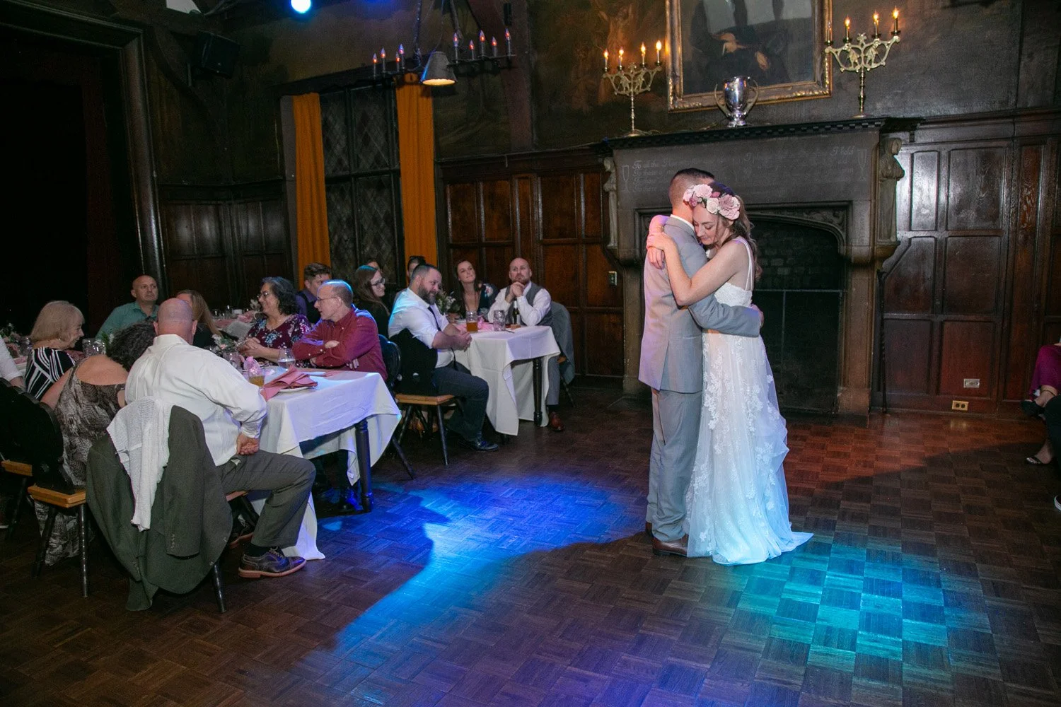 Bride and grroom dancing at Hofbrauhaus ballroom.jpg room