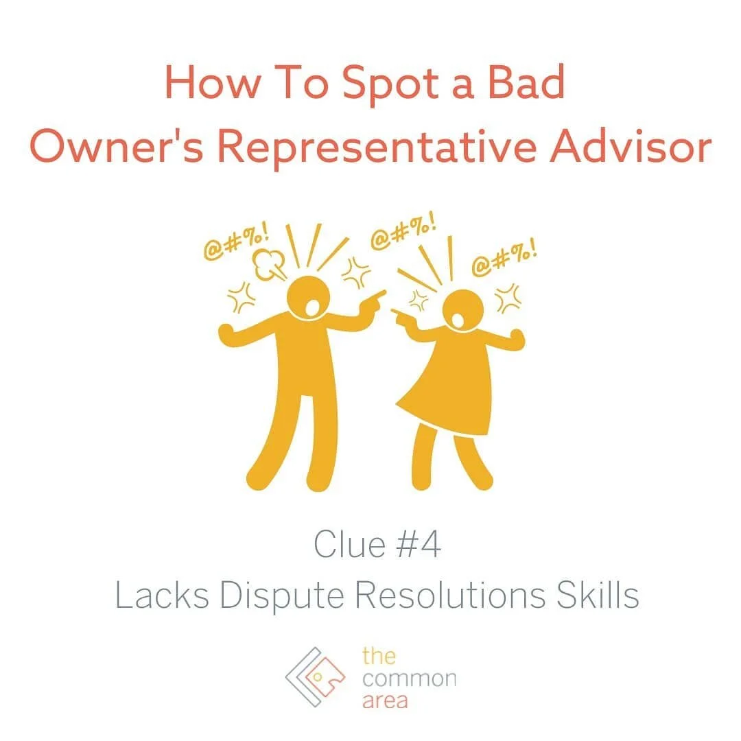 Disputes between contractors, designers, engineers, and project owners can be time-consuming and costly. Some owner representatives have poor dispute resolution skills, which makes it difficult to resolve conflicts. 

Bad owner representatives also d