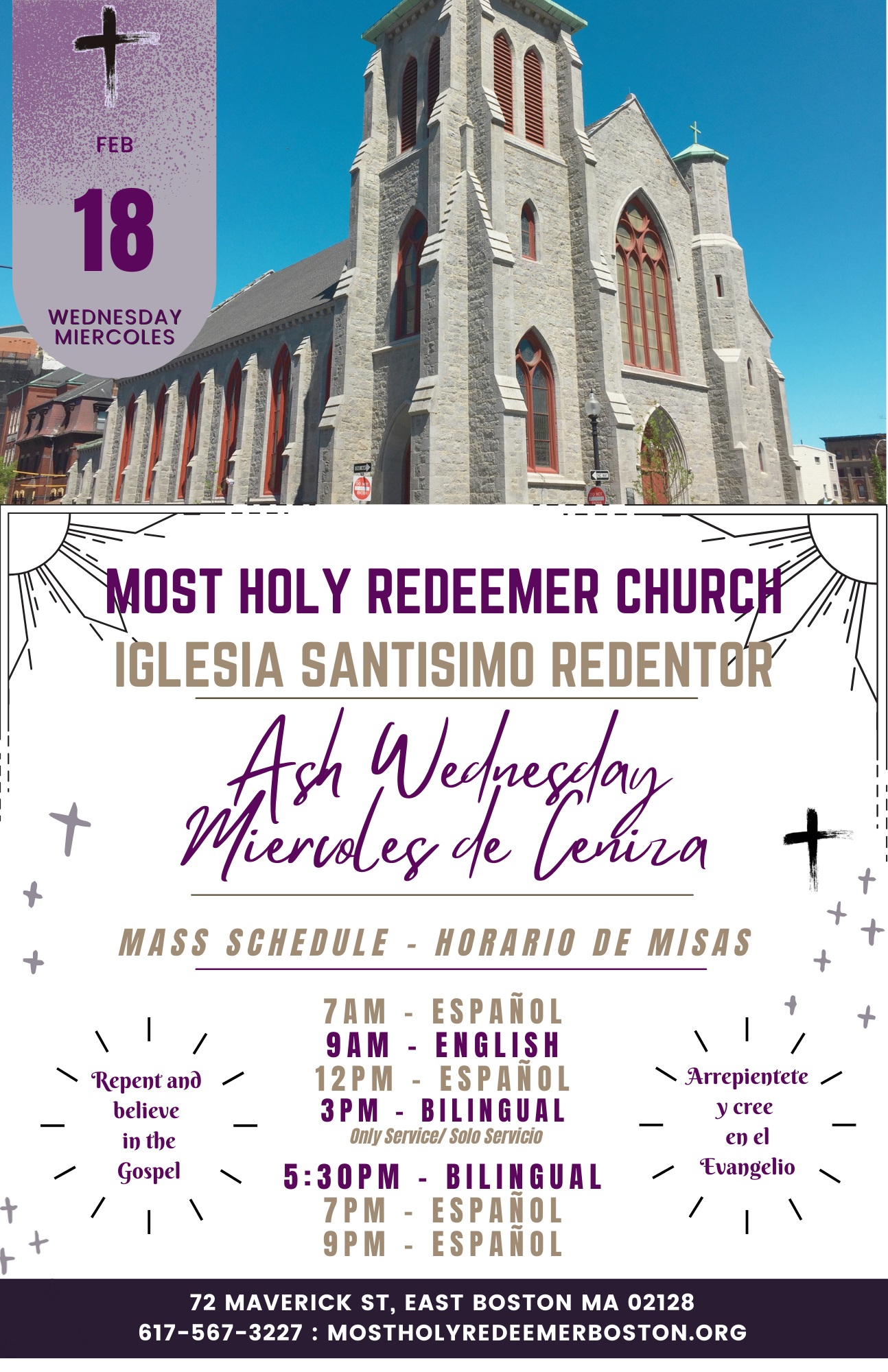 Miércoles de Ceniza - Ash Wednesday