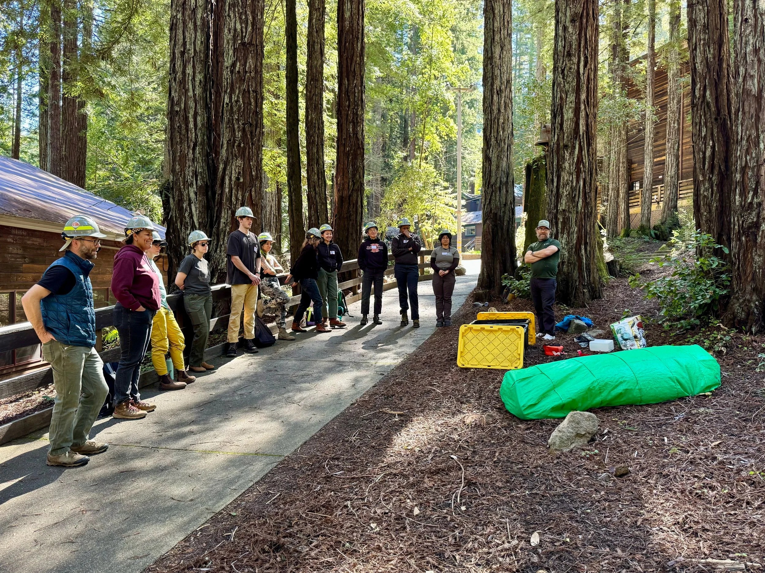 “Shelter deployment” class at the yearly RT-130 workshop organized by the GFA. March 2026. Image: Erika Lutz