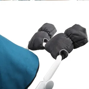 Guanti Scaldamani Per Passeggino – Manicotto Antivento E Impermeabile, Universale, Colore Nero