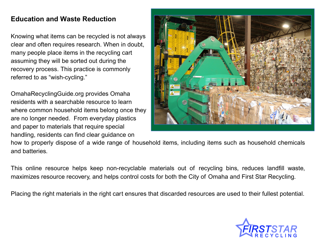 2024 Omaha Recycling Report — First Star Recycling