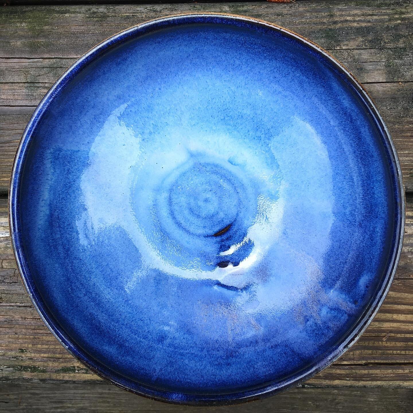 This blue, y&rsquo;all. This is the inside of the summer fields carved bowl (a few posts back), and it wows me every time I look at it.

I&rsquo;m slowly developing a palette of colors I especially love, and blues feature heavily amongst them. This o