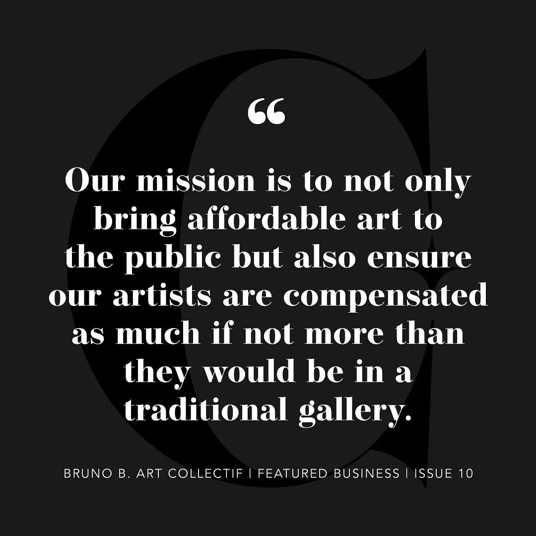 When asked how @brunobartcollectif felt @createurzine related to their work, they expressed, &ldquo;We love the part of CR&Eacute;ATEUR&rsquo;s mission that is about artists continuing to work towards their dreams, unburdened.&rdquo; CR&Eacute;ATEUR 
