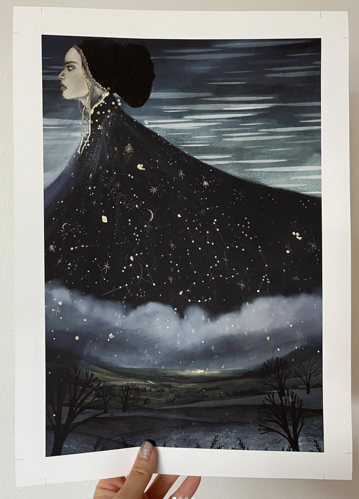 "Ophelia" 12x18 Giclee Print by Jennifer Hui