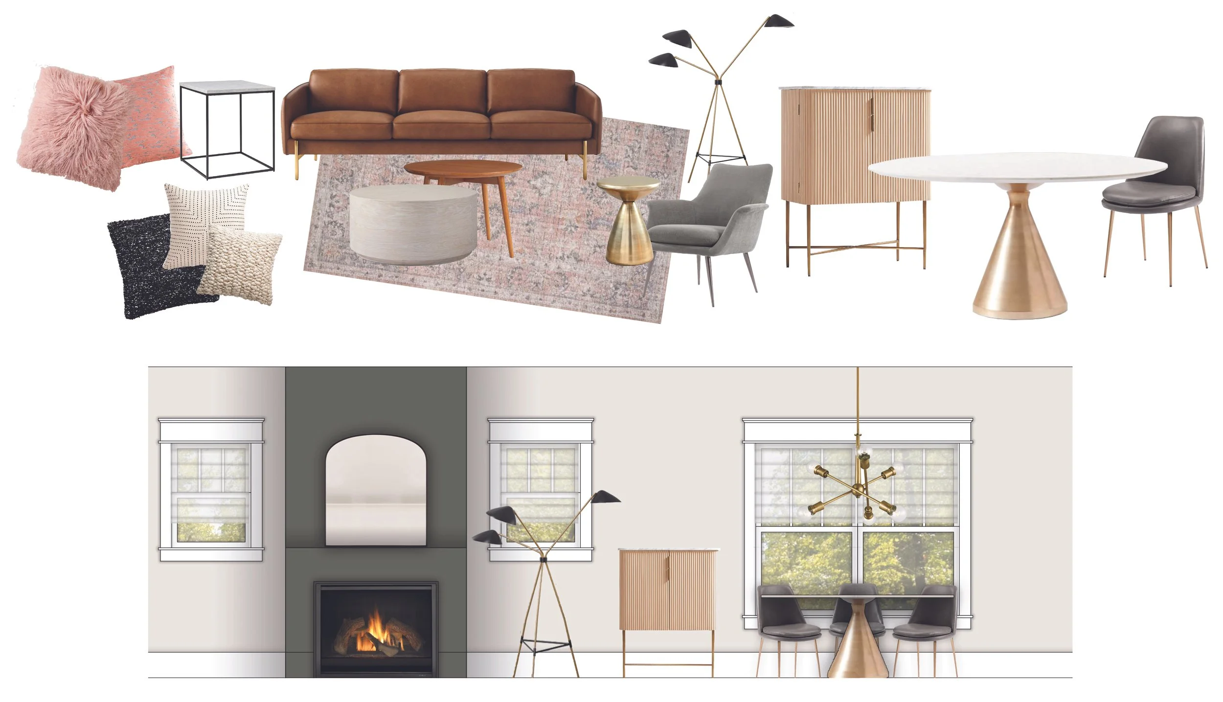 Living + Dining