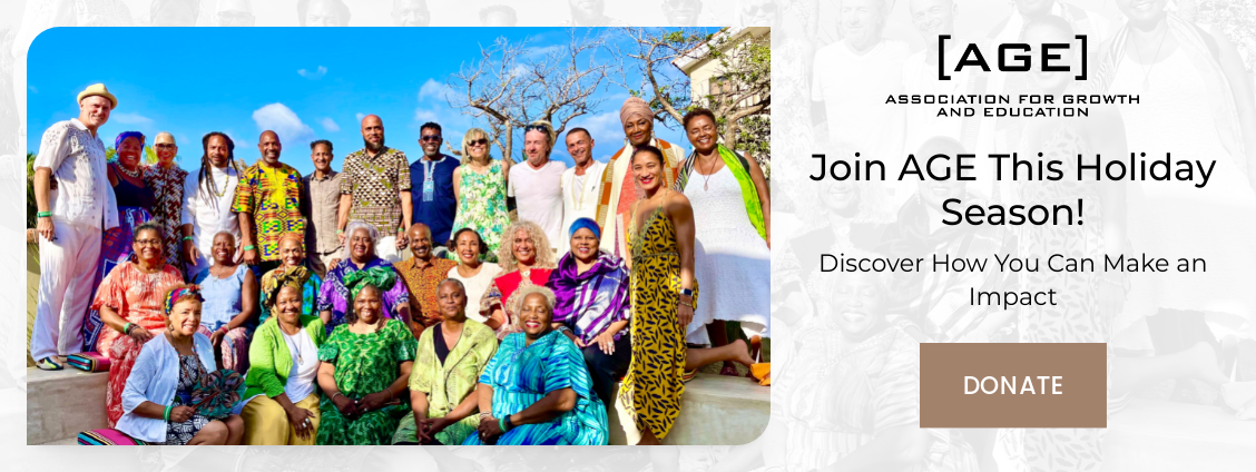 Diverse group of people of all ages sitting and standing
