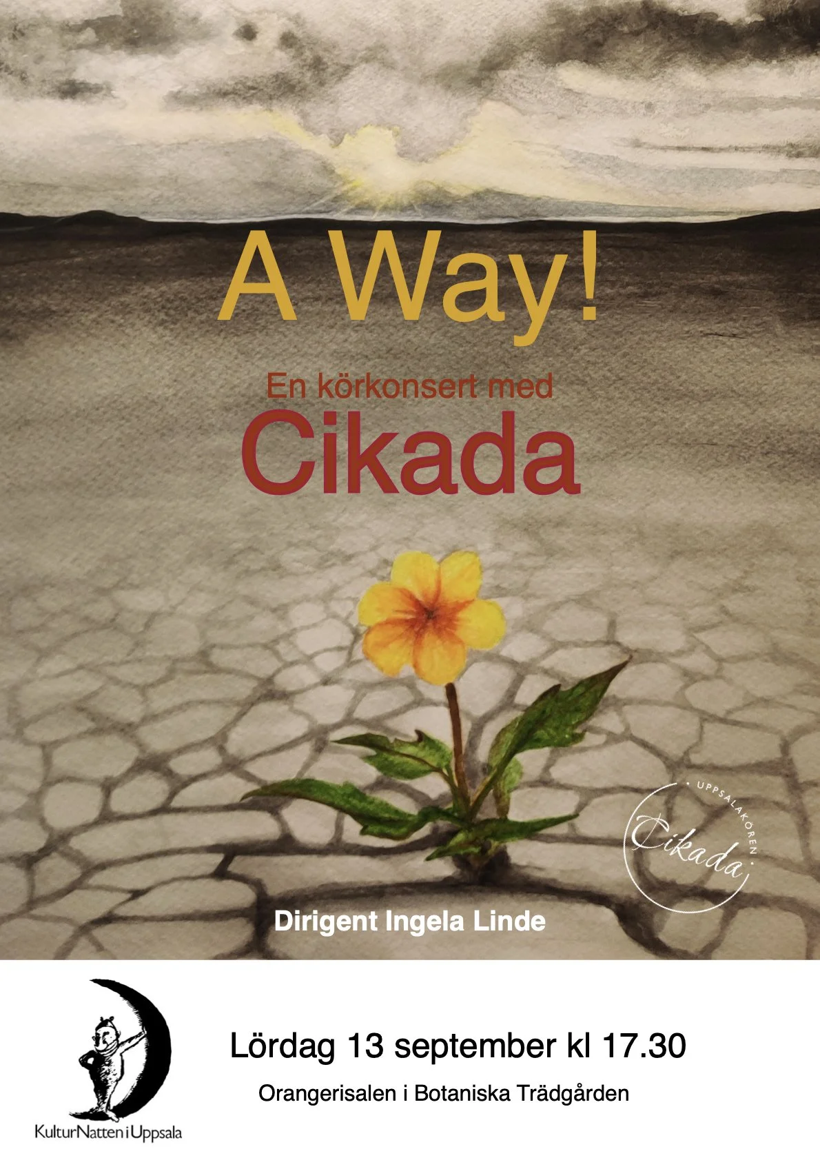 A Way! - Konsert på Uppsala Kulturnatt i Orangeriet i Botan och Missionskyrkan. År 2025.