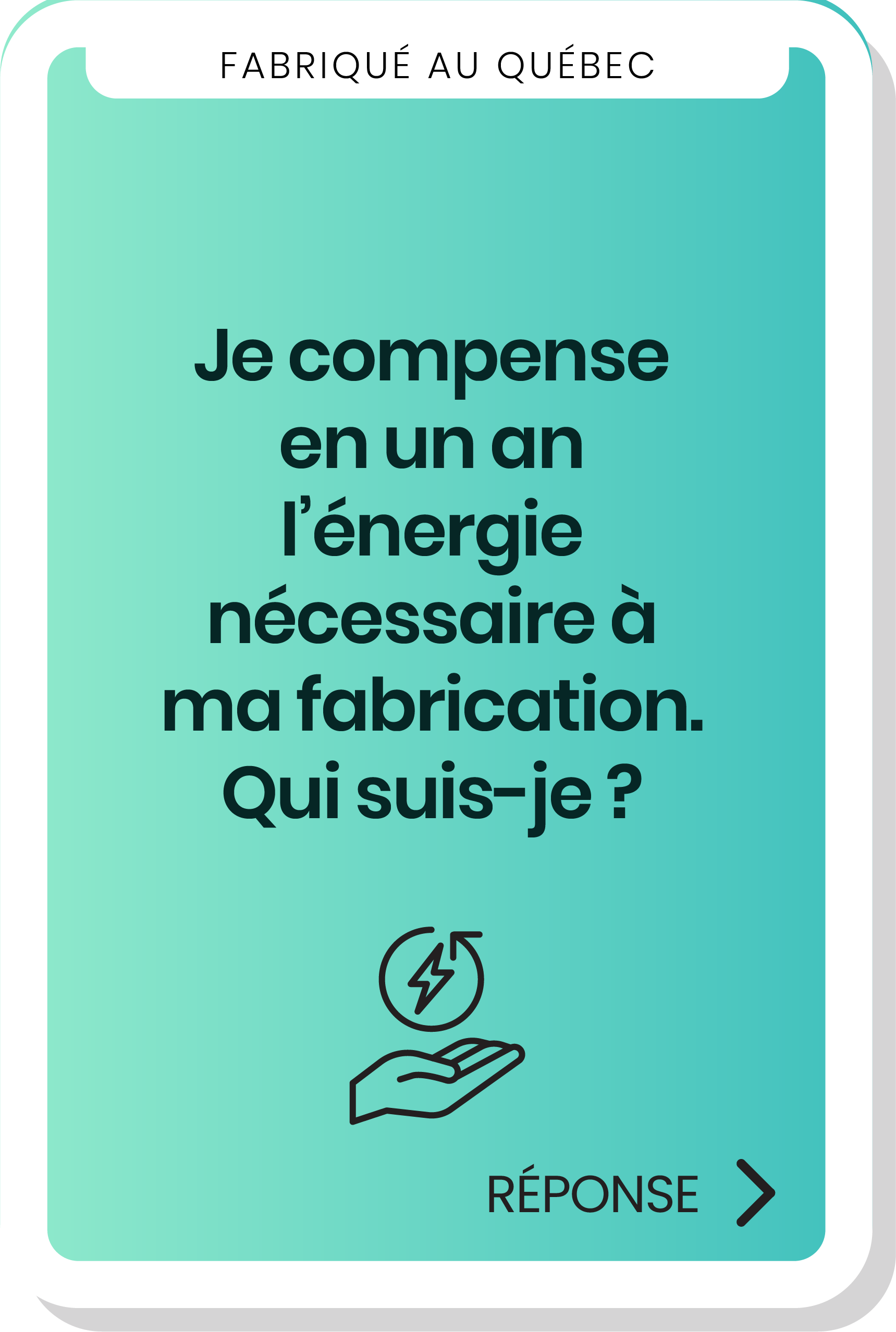 Je compense en un an l’énergie nécessaire à ma fabrication. Qui suis-je ?