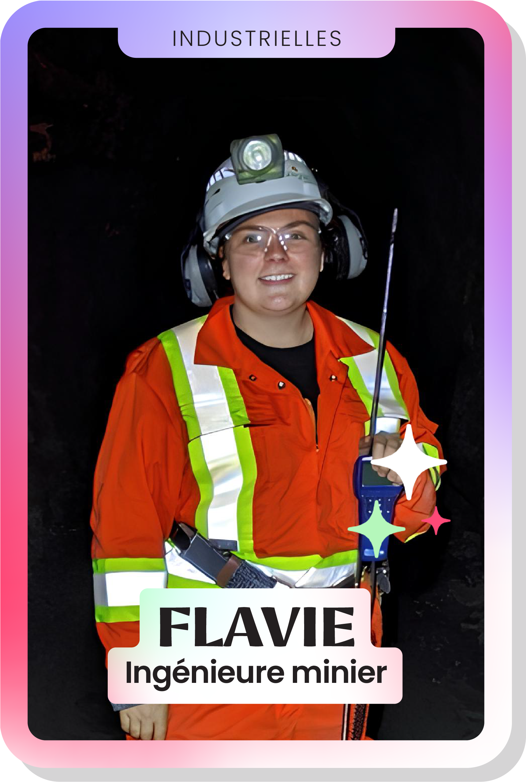 Flavie, ingénieure minier