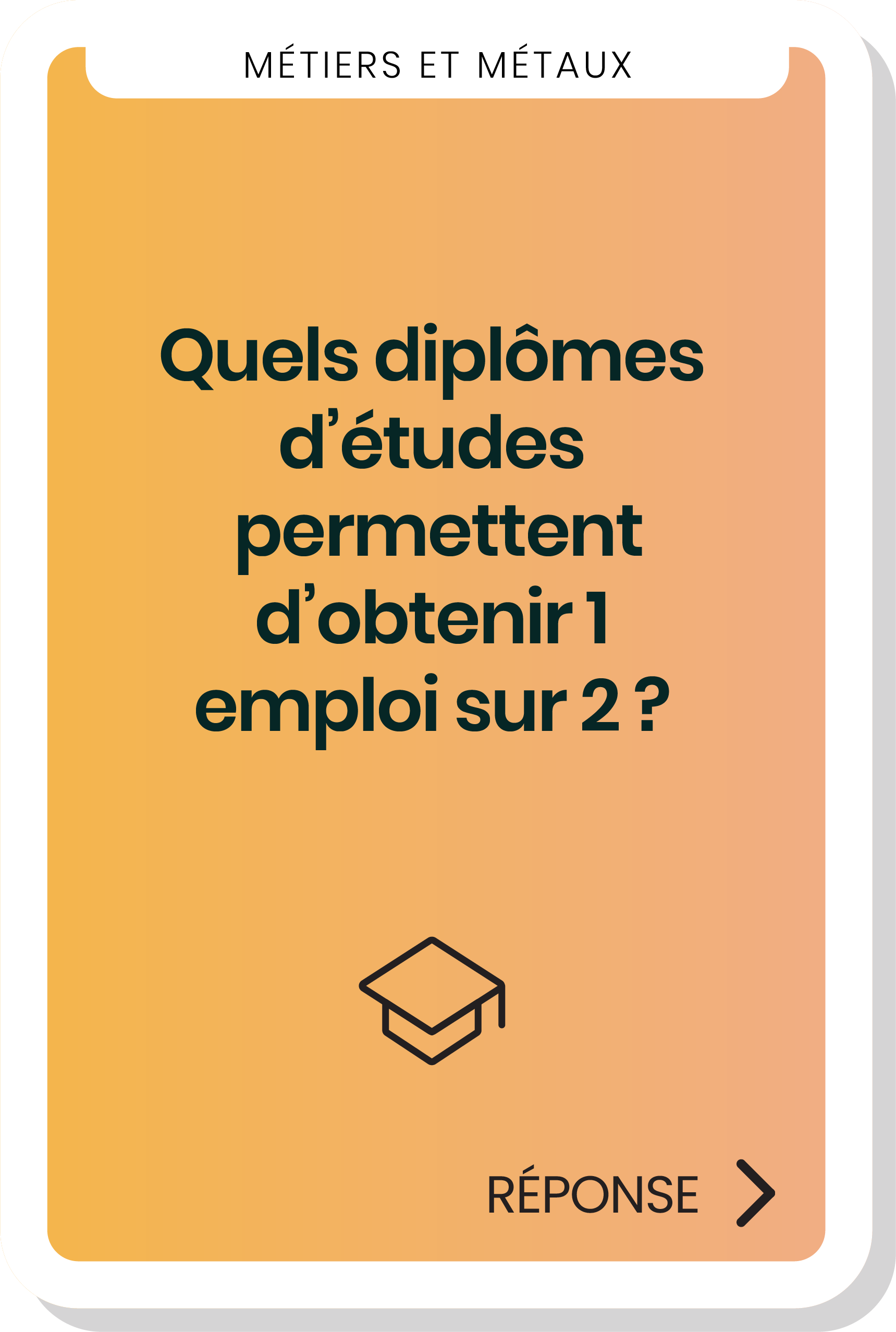 Quels diplômes d’études permettent d’obtenir 1 emploi sur 2 ?
