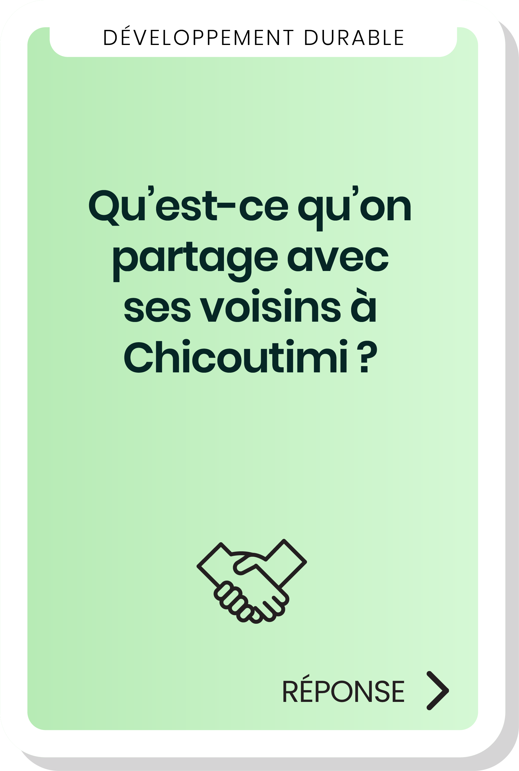 Qu’est-ce qu’on partage avec ses voisins à Chicoutimi ?