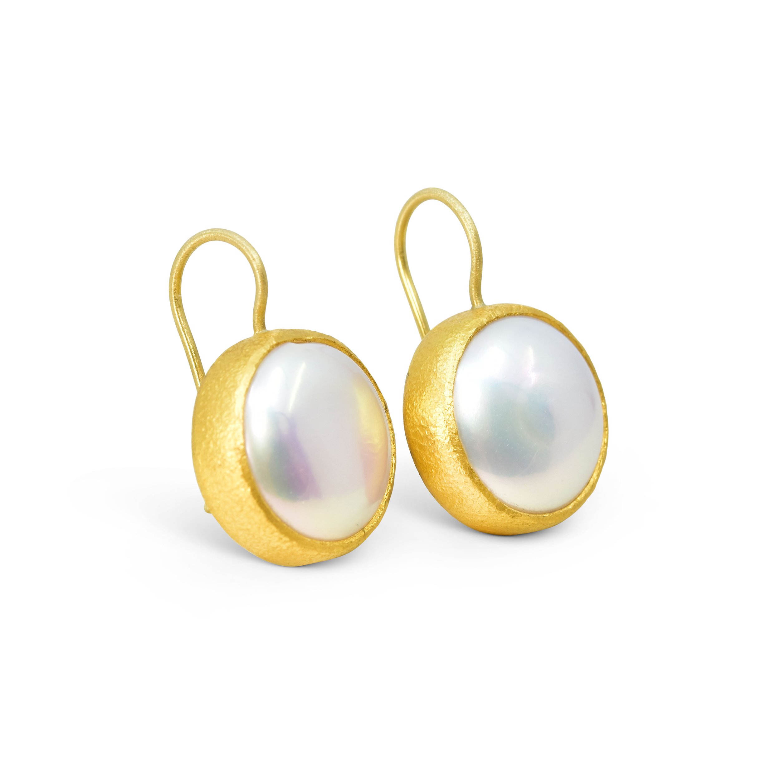 Mabe Pearl Drop Earrings