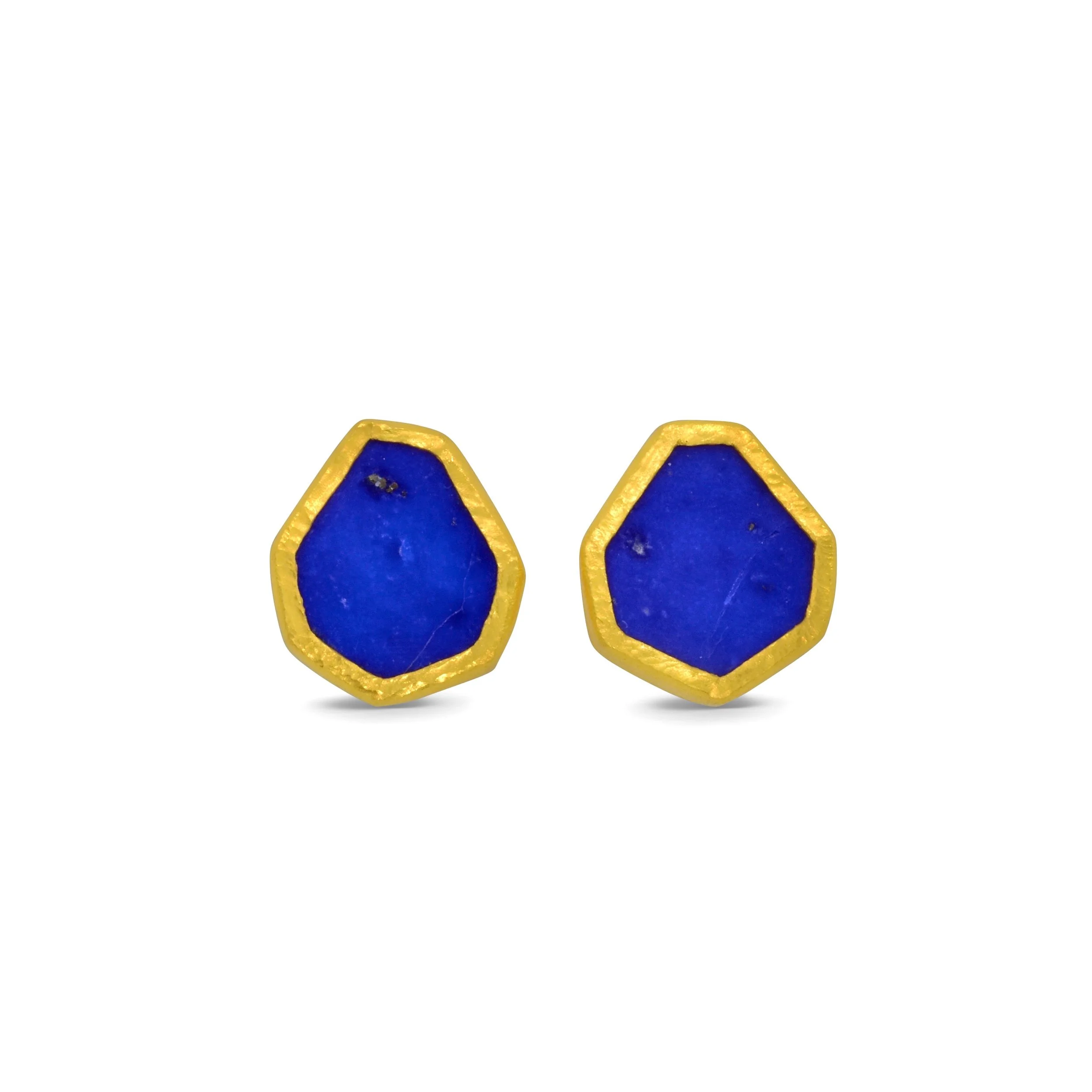 Asymetrical Lapis Studs.jpg