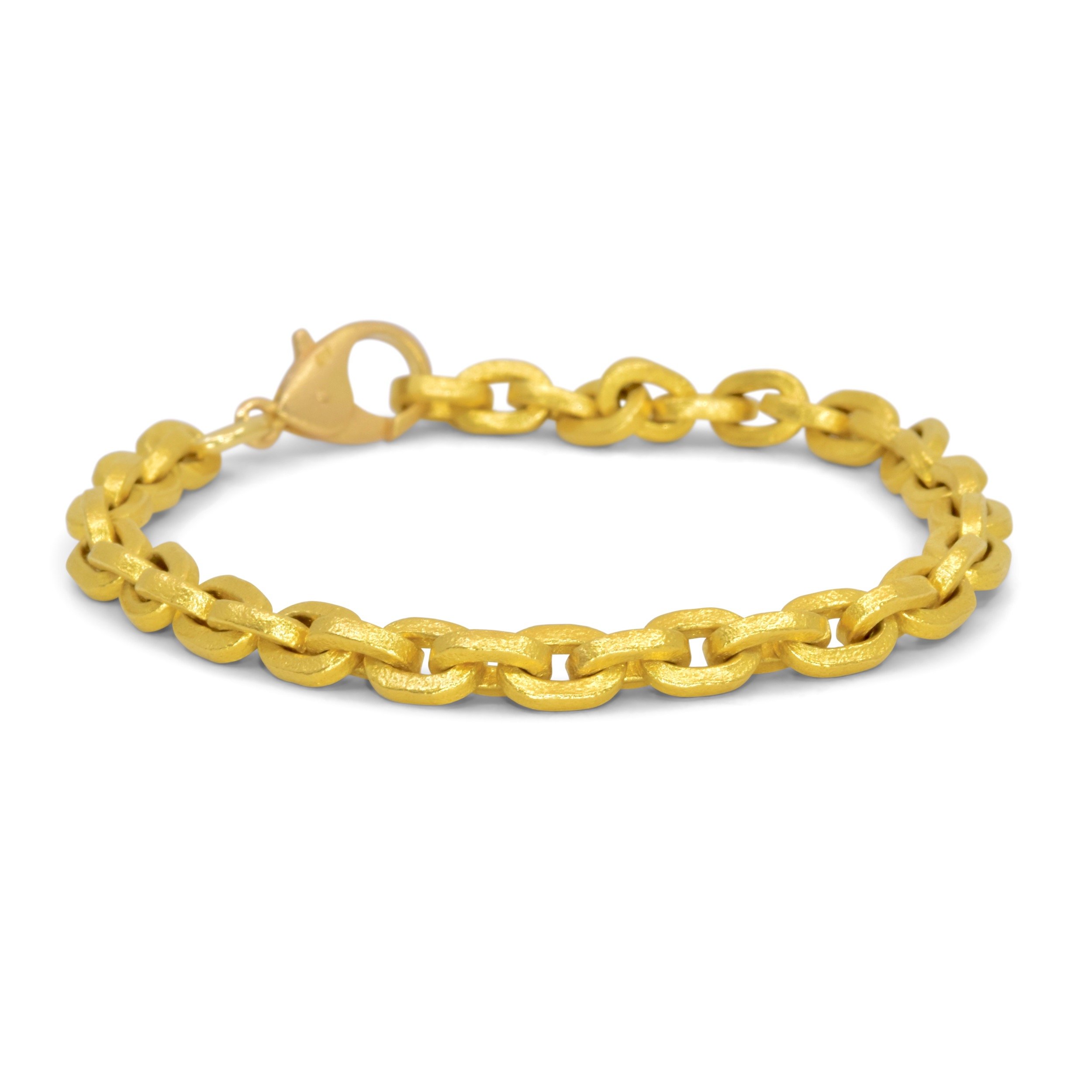 22K Gold Bracelet for Women with Cz & Ruby - 235-GBR2621 in 12.050 Grams