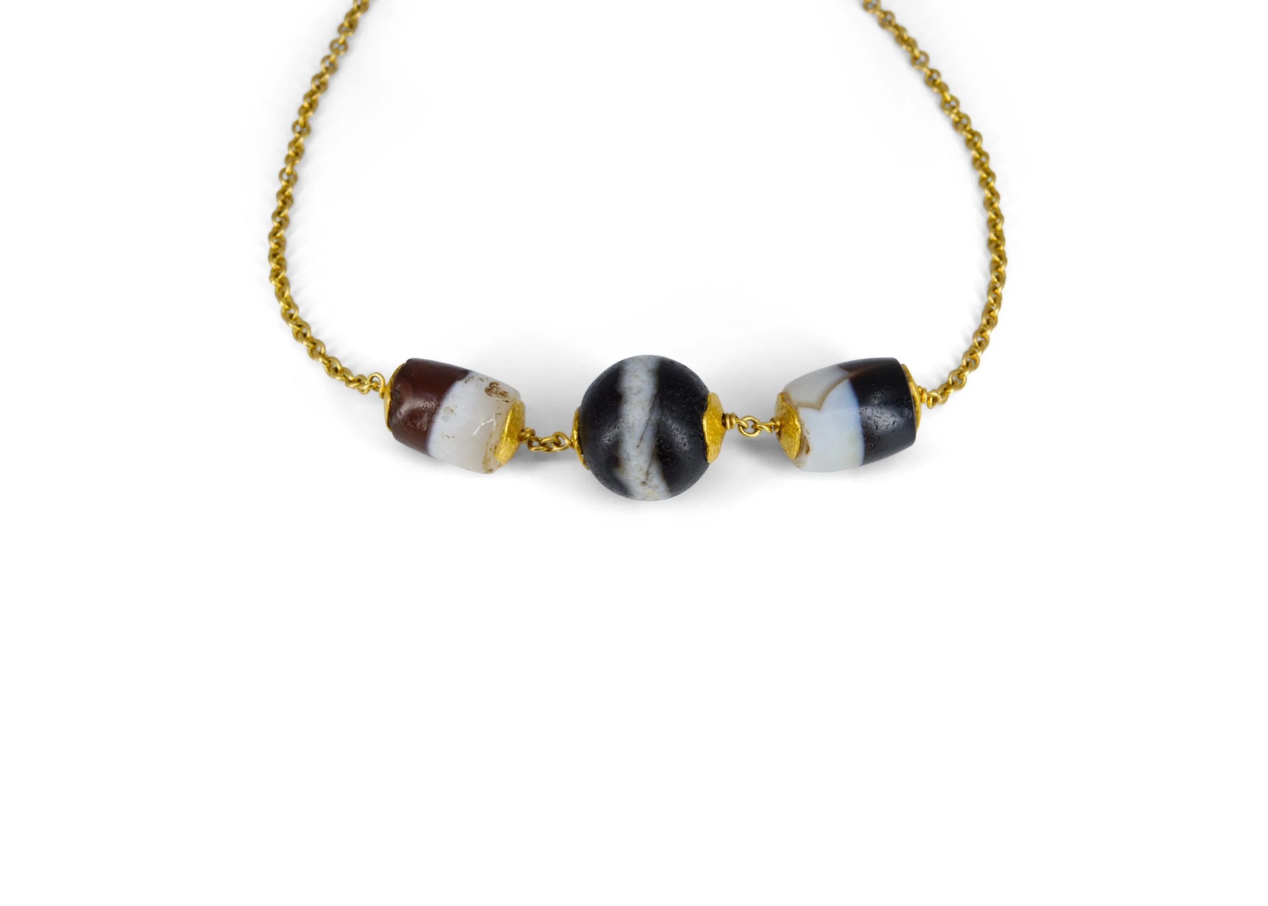 Ancient agate beads necklace