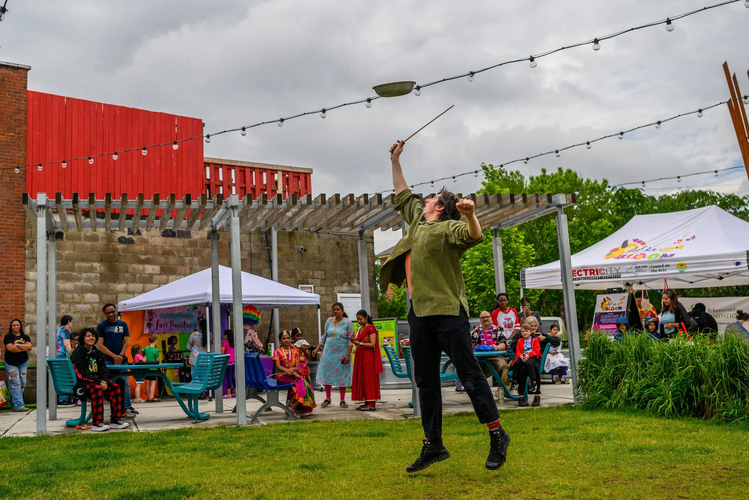 Benjamin Domask-Ruh performs at Schenectady Children's Art Festival