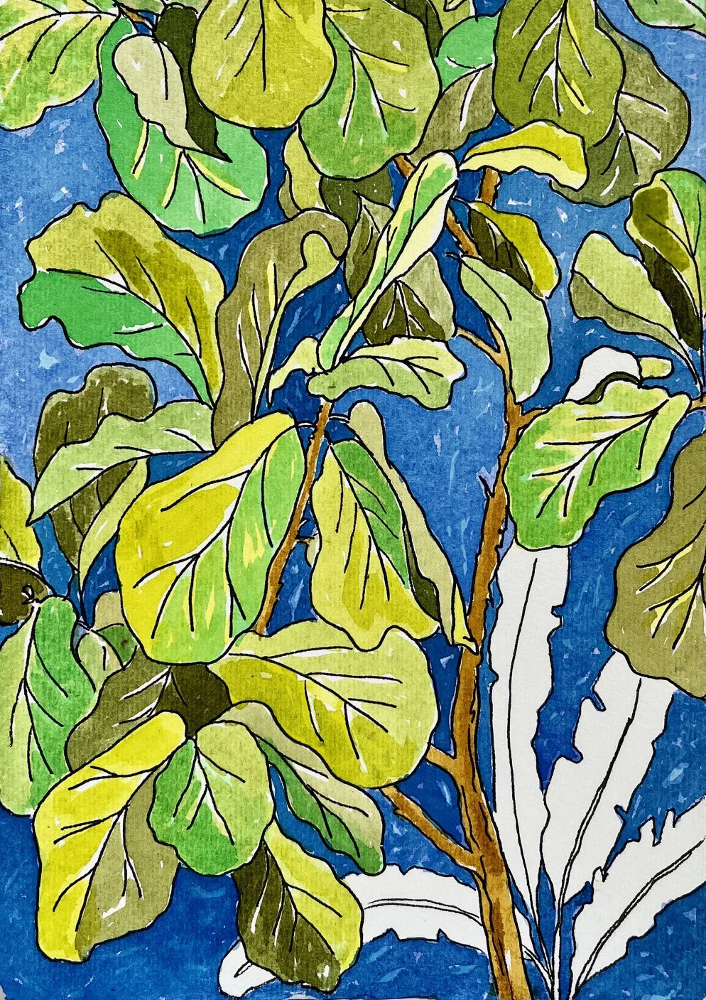 Big leaf tree with banana ghost tree.jpg