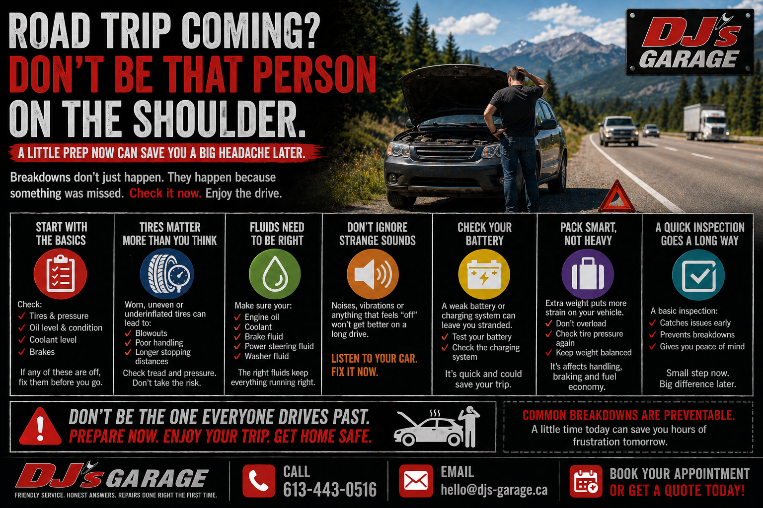 Road Trip Coming? Don’t Be That Person on the Shoulder