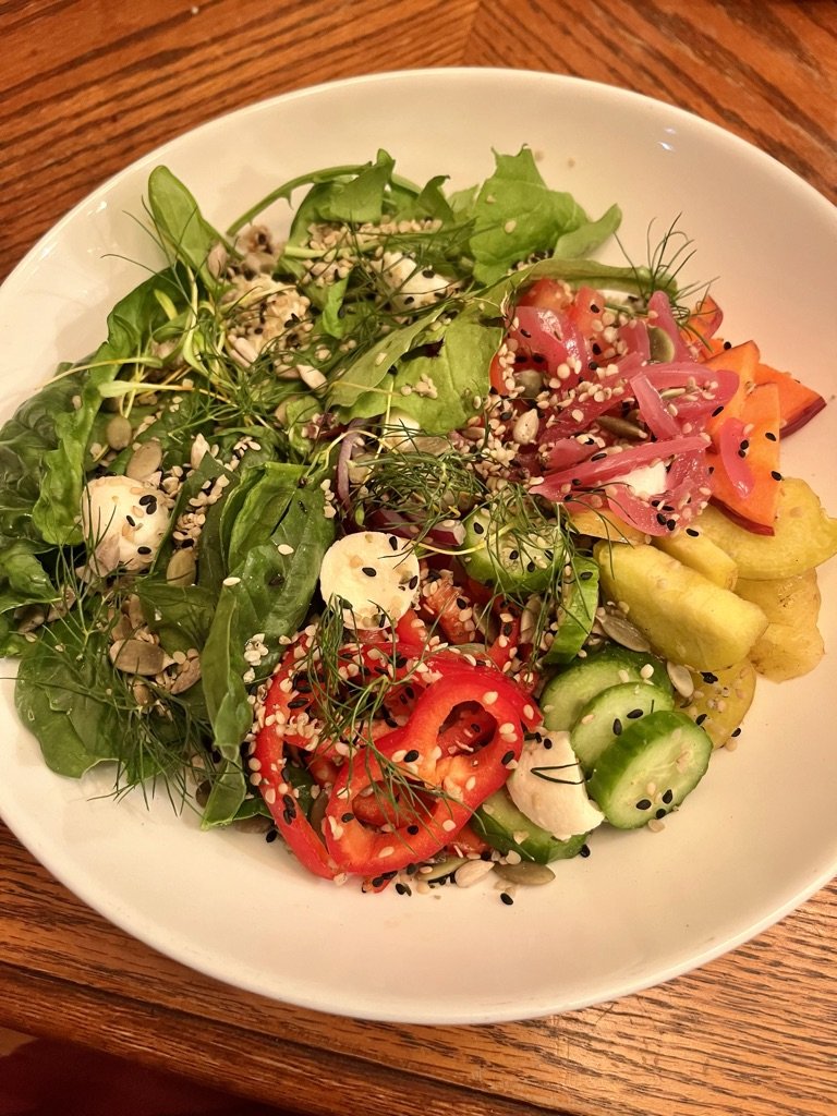KK's breathtaking salad! 