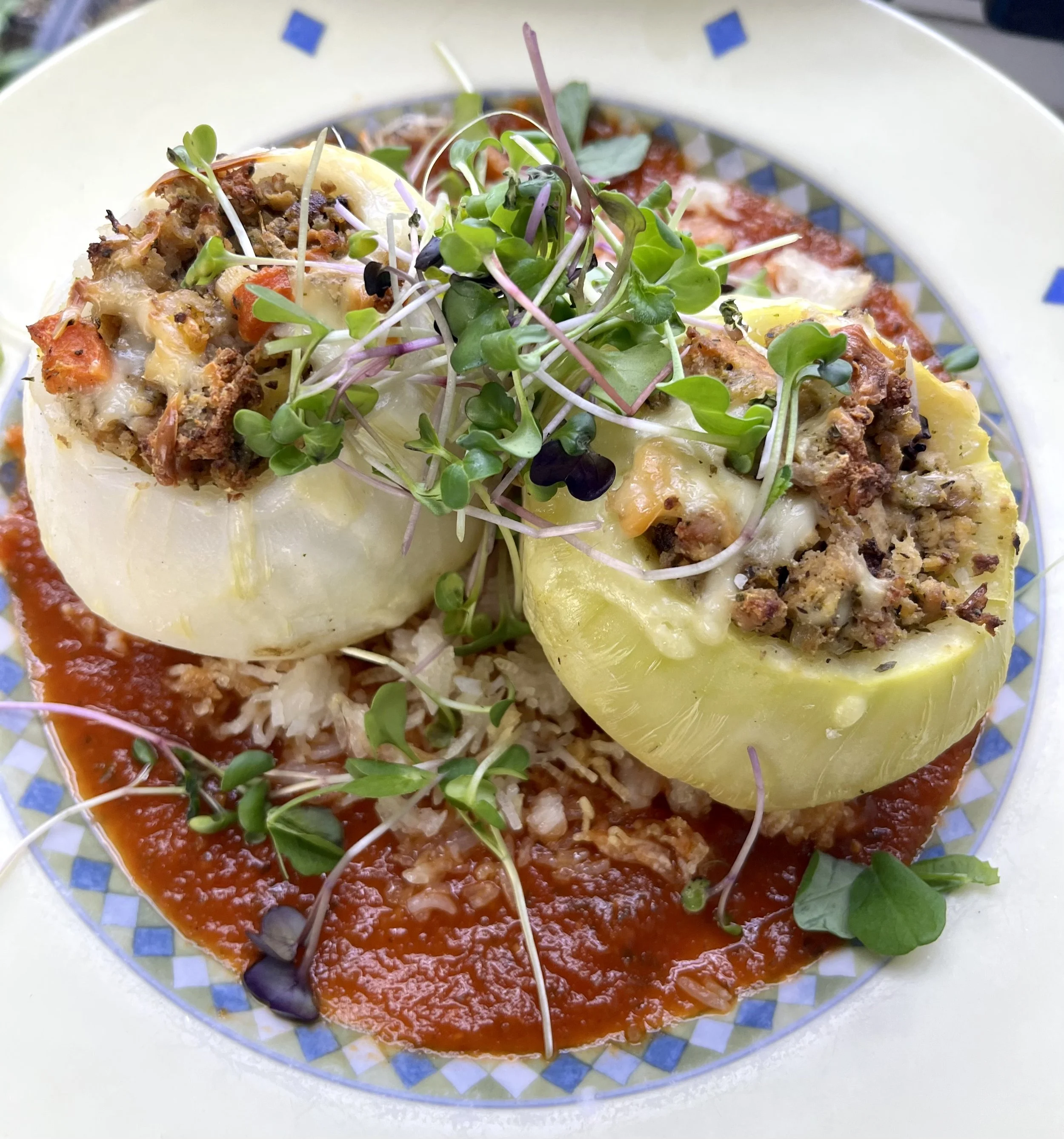 Stuffed Kohlrabi - Leftover Recipe