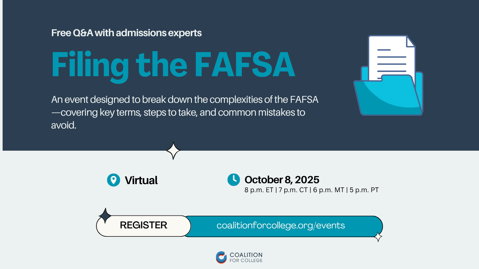 Filing the FAFSA