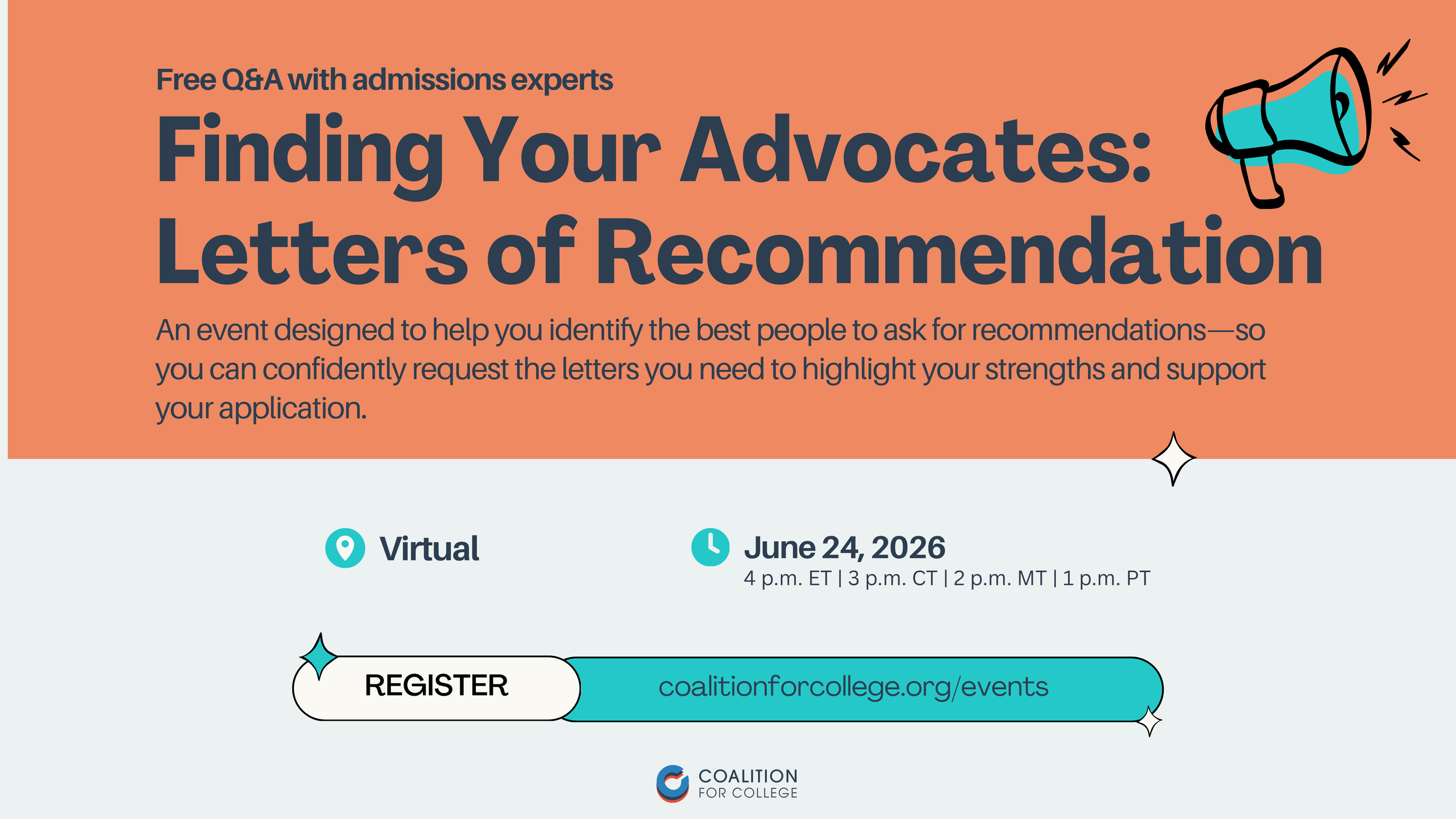 Save the Date—Finding Your Advocates: Letters of Recommendation