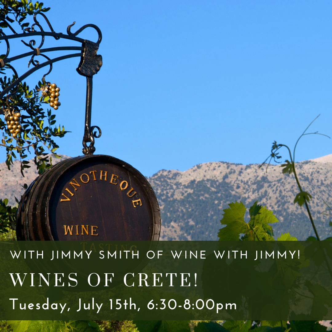 Wines of Crete! [July 15] — Commonwealth Wine School - Wine Classes ...