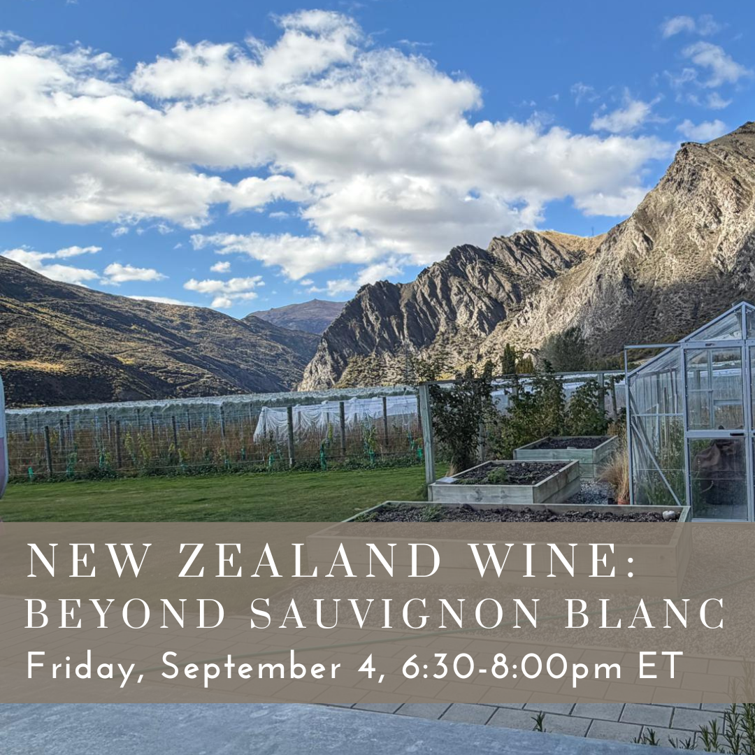 New Zealand Wine: Beyond Sauvignon Blanc [September 4]