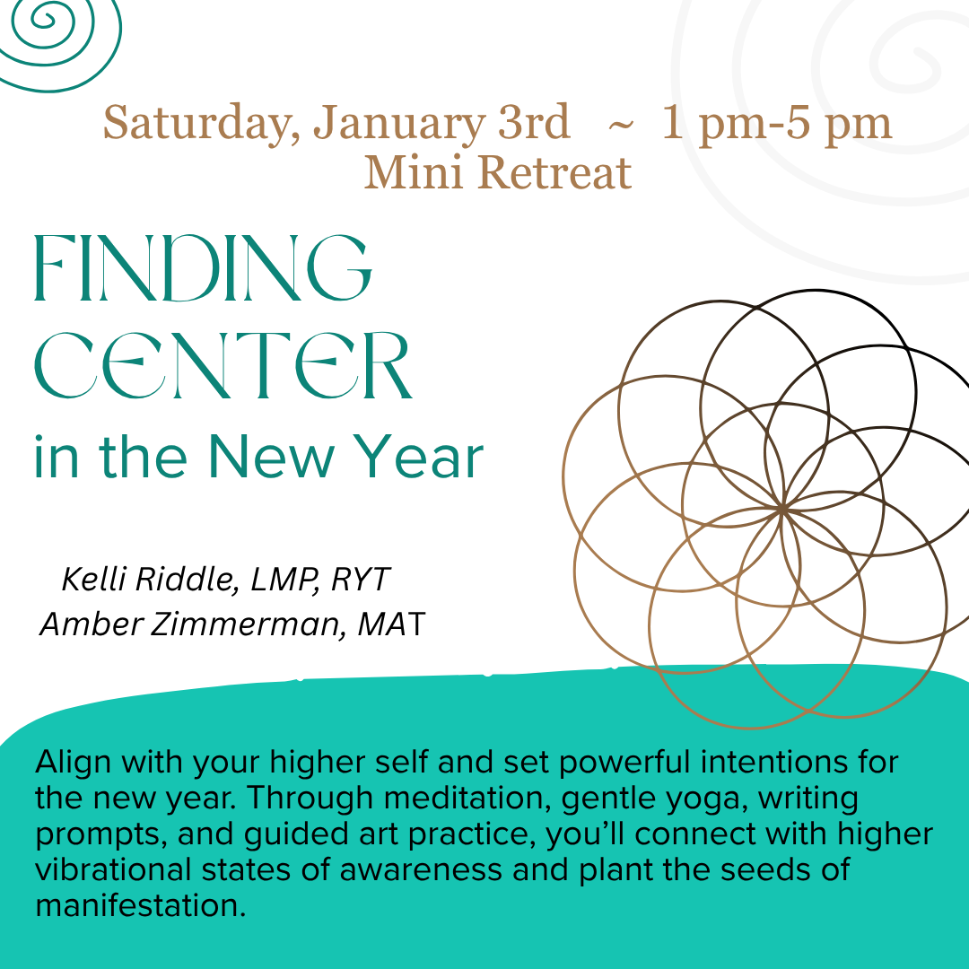 Align with your higher self and set powerful intentions for the new year. Through
meditation, gentle yoga, writing prompts, and guided art practice, you’ll connect with
higher vibrational states of awareness and plant the seeds of manifestation.