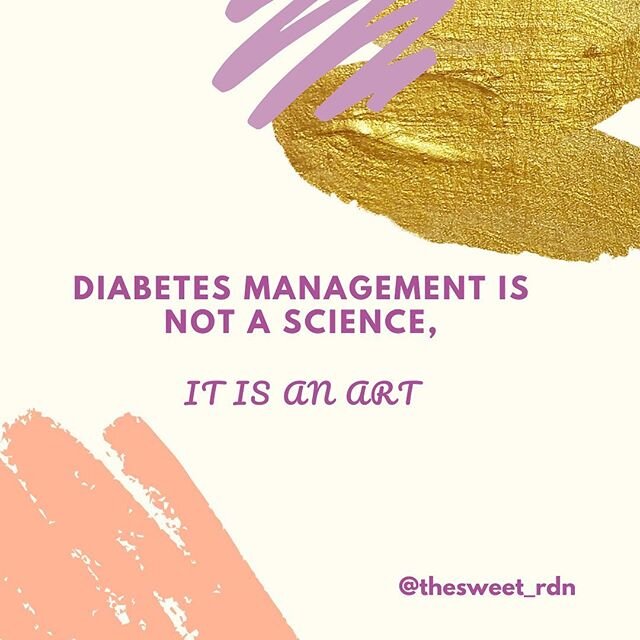 There is a fine line between the diet and medical management recommendations for diabetes and what works for you and your lifestyle. Some might call it an art 🖼 to truly finding balance between these two seemingly opposing entities. .

Recommendatio