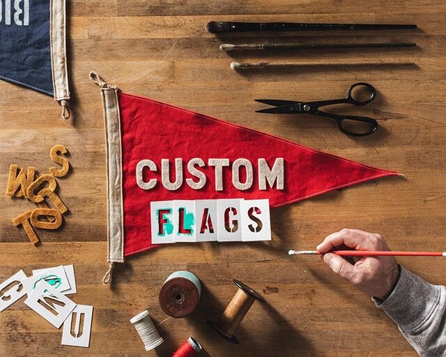 Recent shot to help @slightlychoppy launch his new custom flags! If you haven&rsquo;t seen all the different options he can do for custom flags head over to his website and play around with his new flag builder #slightlychoppyartifacts #studiophotogr