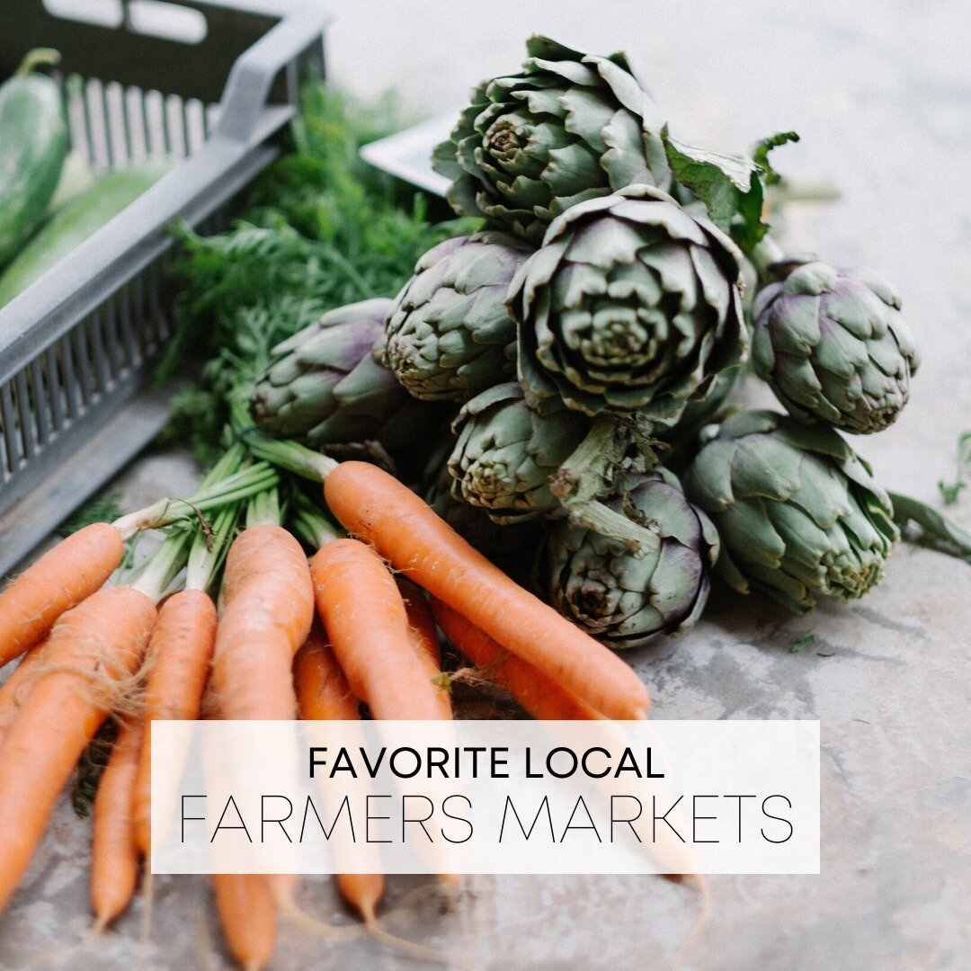 It's officially farmers market season! 

There's something special about shopping at farmers markets, isn't there? The vibrant colors of freshly picked produce, the friendly faces of the local farmers and artisans, and just simply the fact that you'r