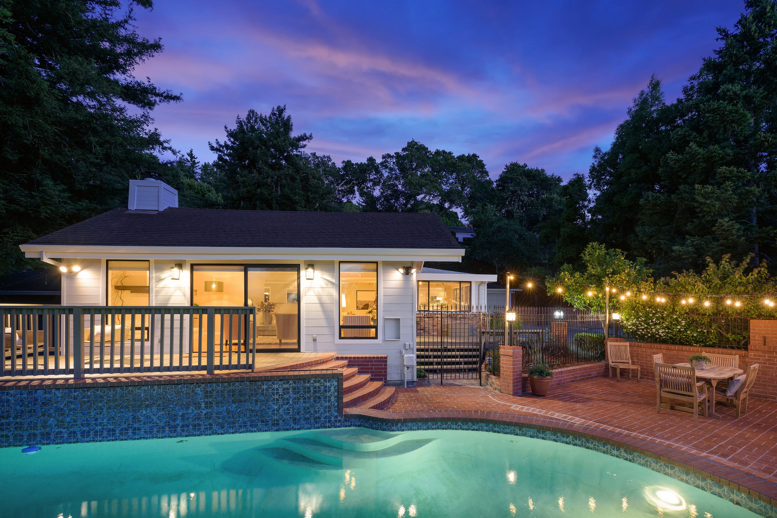 Poolside Evenings in Corte Madera