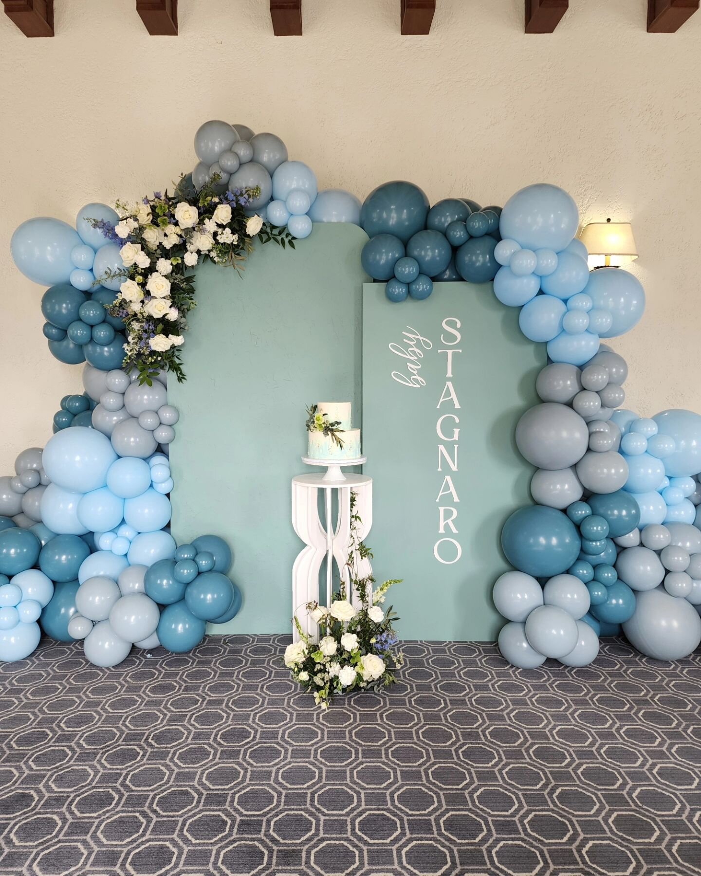 Shades of blues and greens for this perfect day, celebrating a little one on the way! 🍼

#babyshower #ohbaby #baby boy #babyboyshower