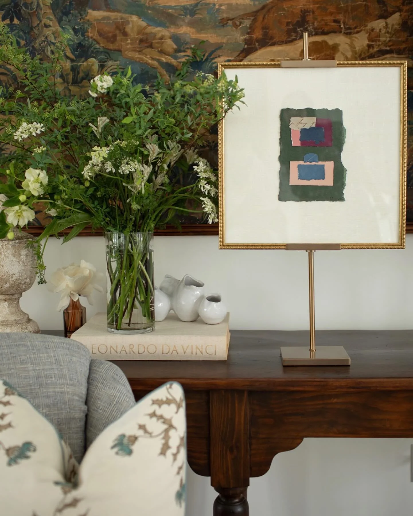 So many of these antique paper collages are already in new homes, and I&rsquo;ve loved creating them. I was inspired by the antique ledger paper my grandmother found from 1857 so I created collages that incorporate their delicate penmanship with colo