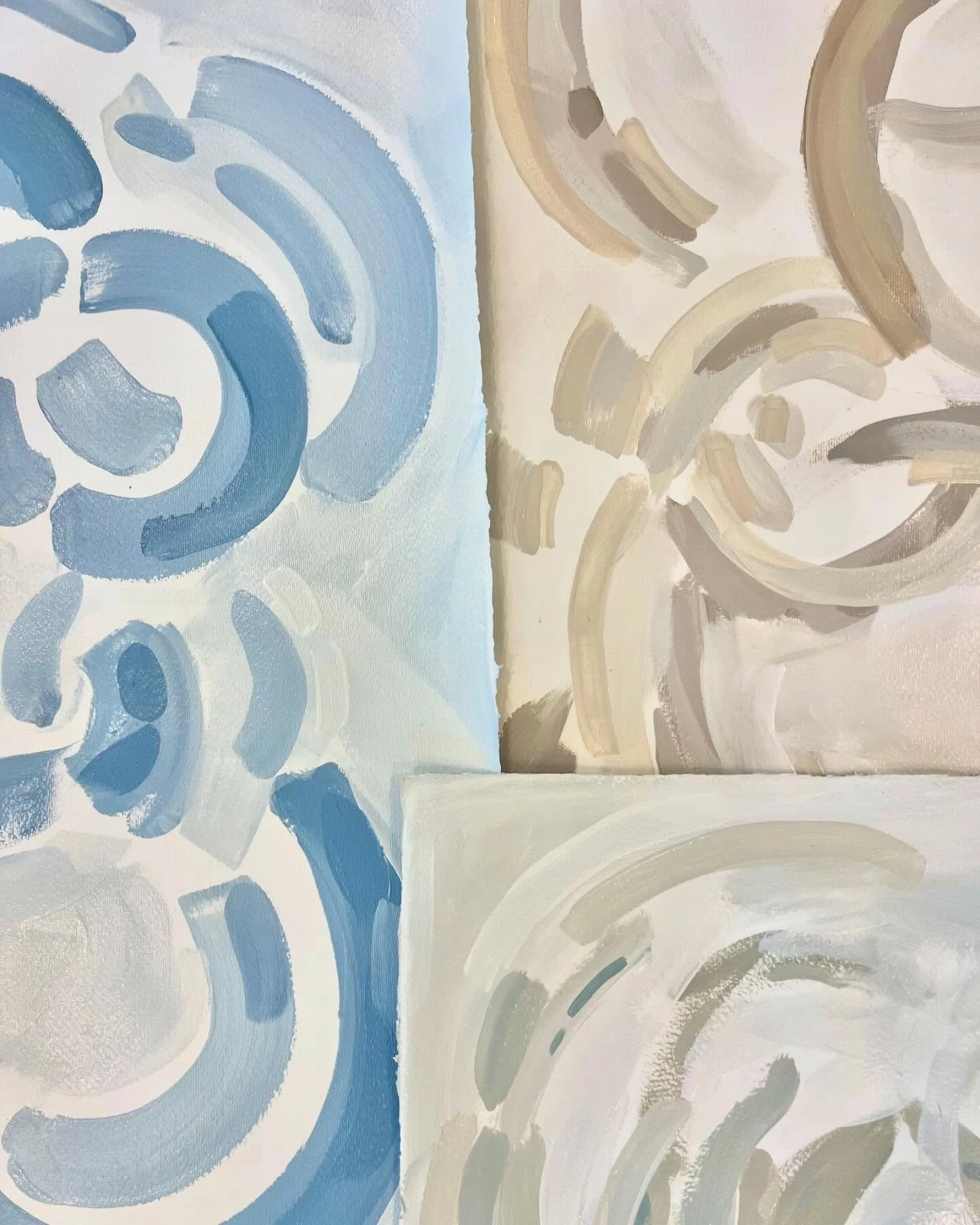 It&rsquo;s been a while since I&rsquo;ve made an abstract series but I&rsquo;ve been loving this one with paintings composed of loose, layered, and intersecting brushstrokes. Introducing the Rooted abstract series.