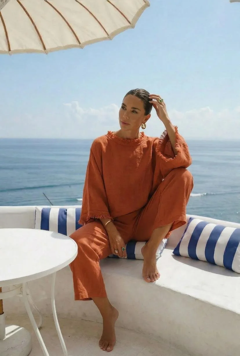 Juno Linen Set Russet