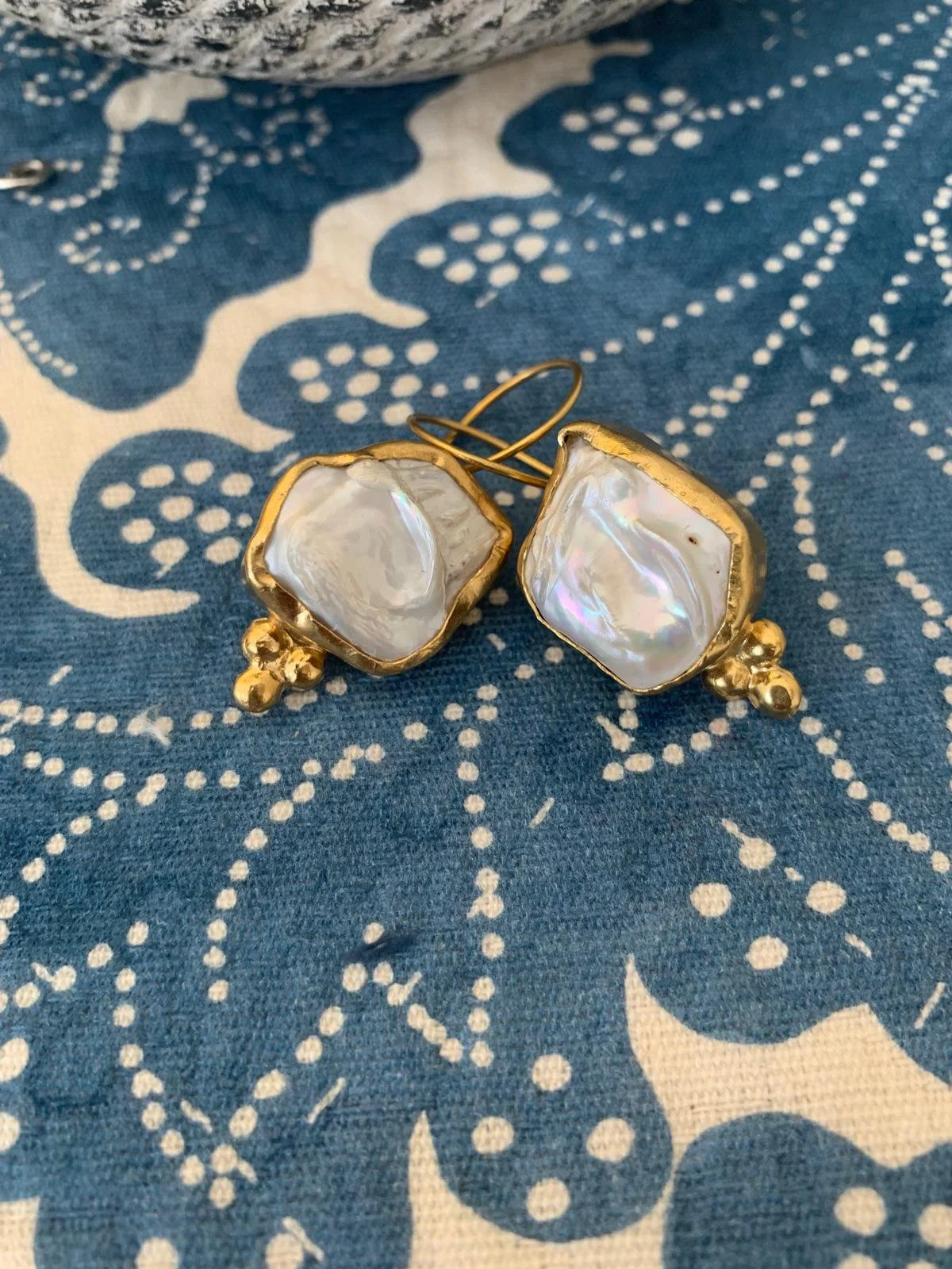 Rocks of Pearl Earrings