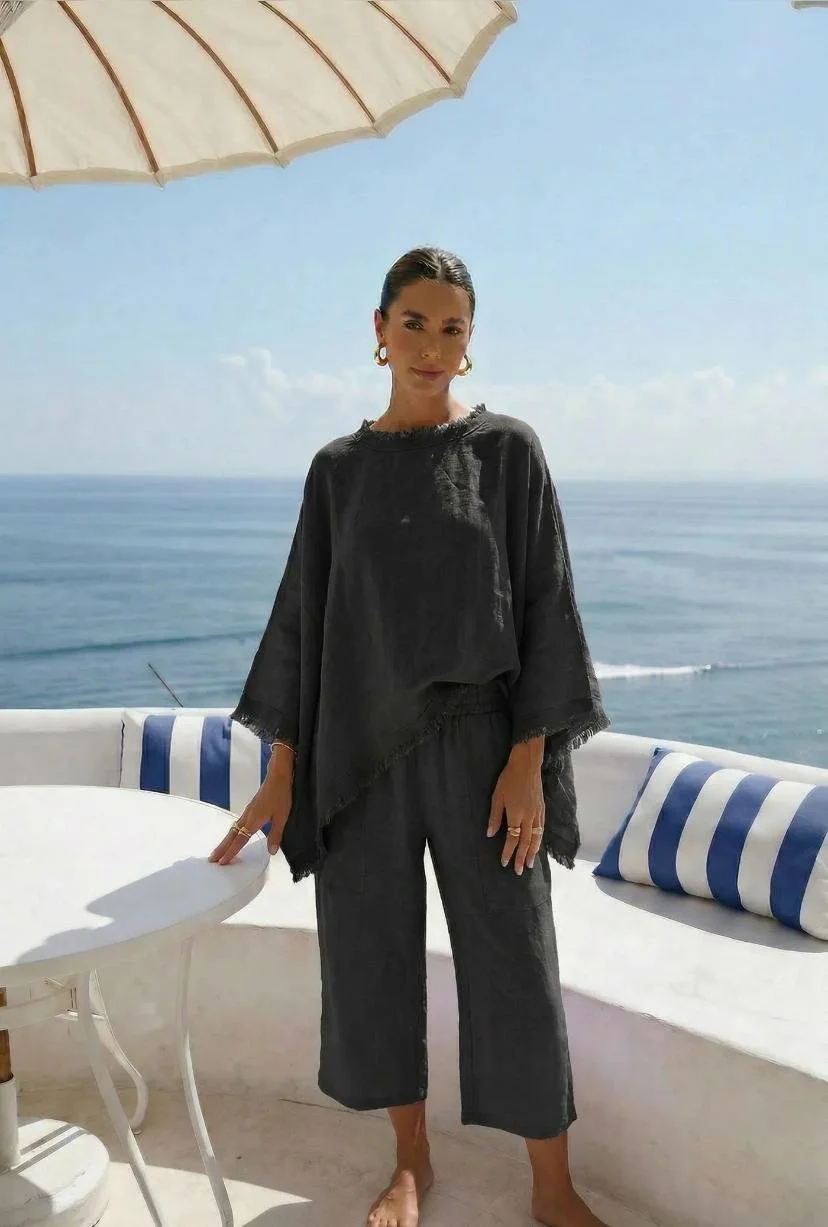 Juno Linen Set - Black