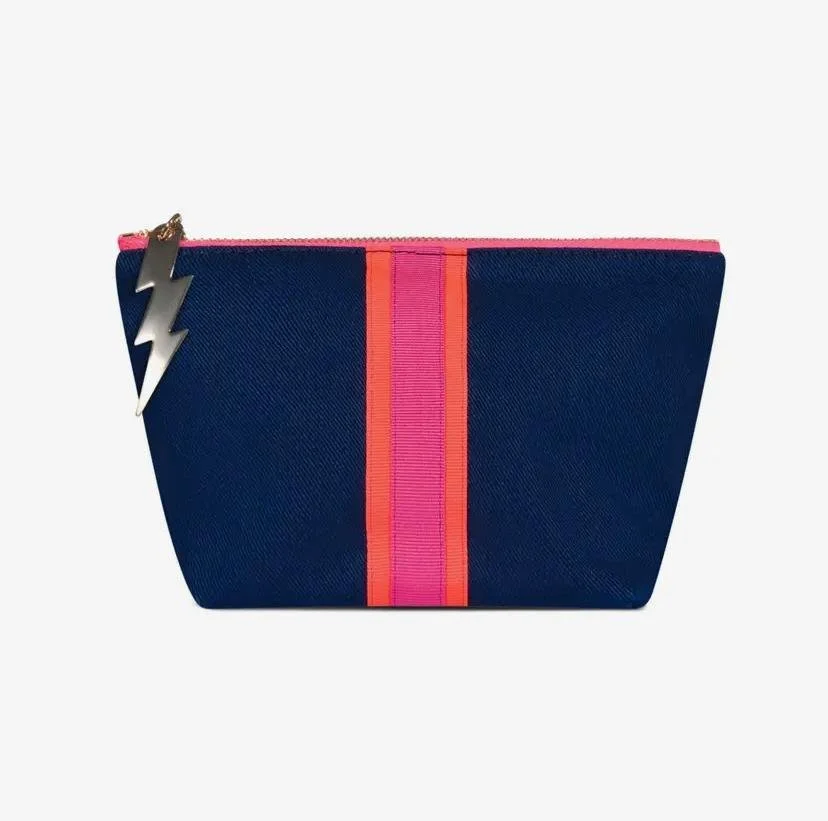 Navy/Hot Pink Pouch - S