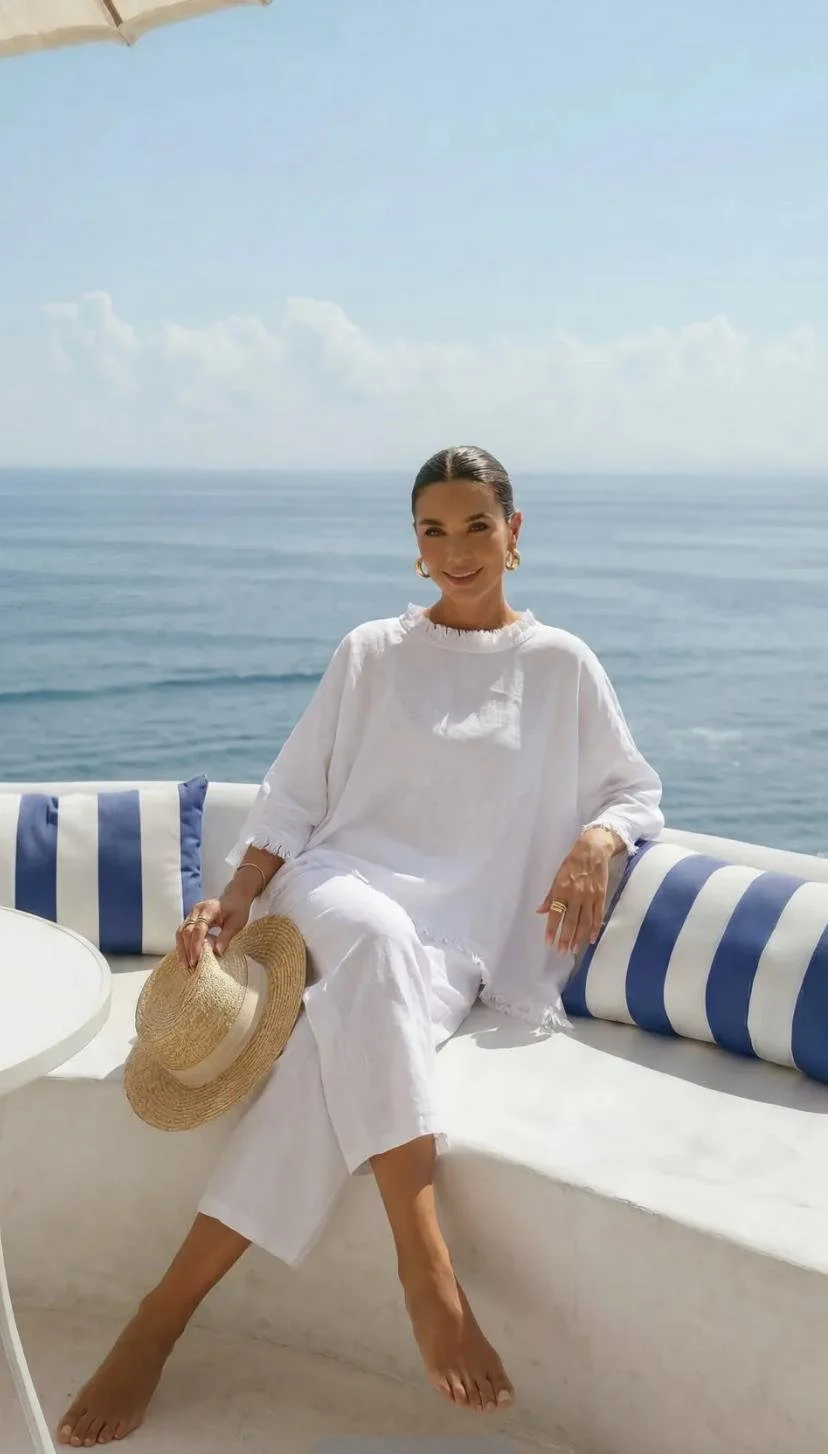 Juno Linen Set - White