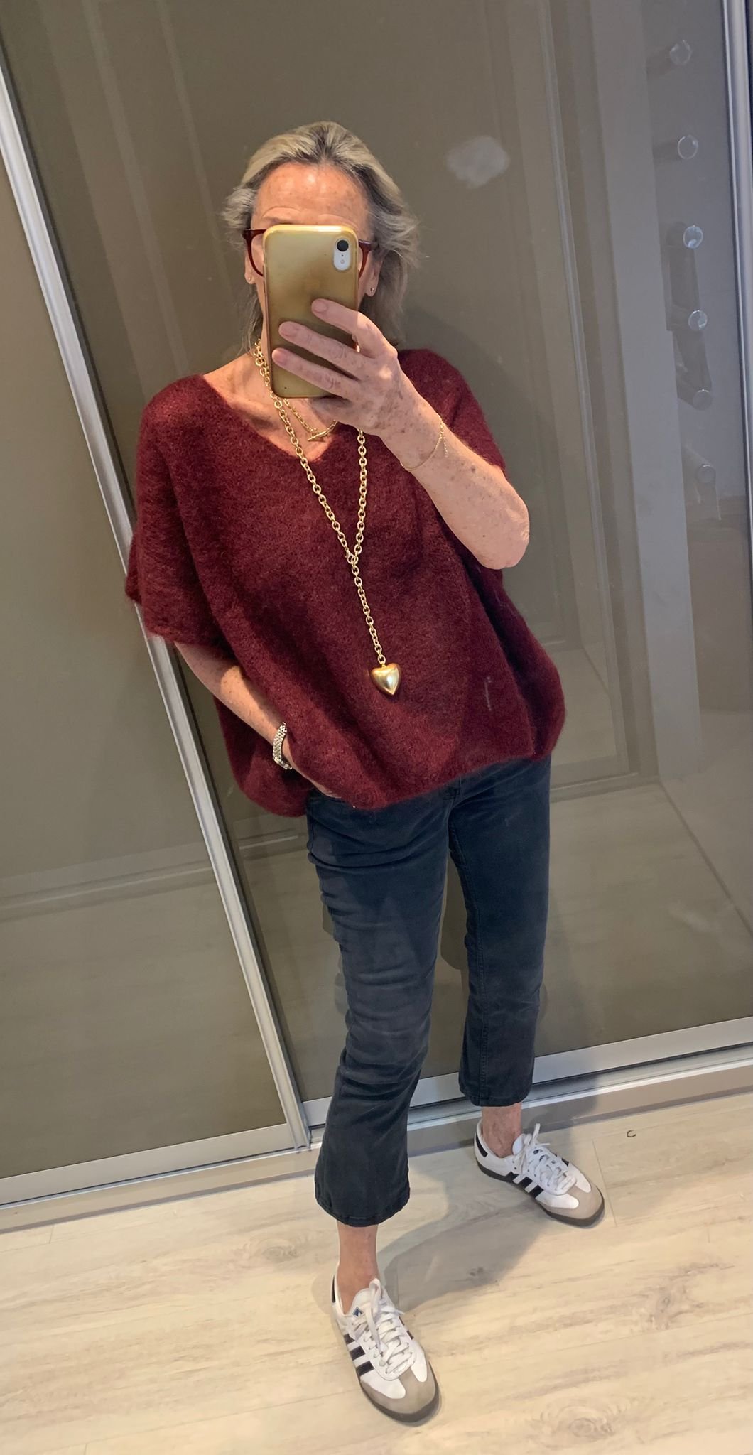 Burgundy Mohair Knit