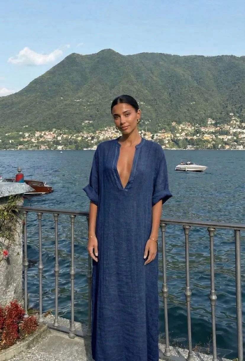 Lindy Kaftan - Navy